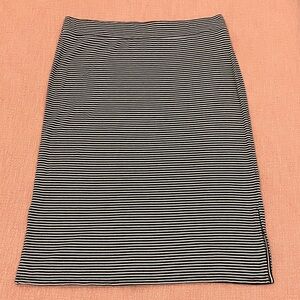 Striped Maxi Skirt - GAP black & white